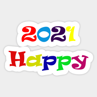 Happy 2021 Sticker